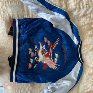 Cool reversible bomber! barey worn